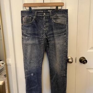 AG Digital Luxe denim women’s size 28 “Ex Boyfriend” Slim Miramar faux denim